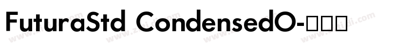 FuturaStd CondensedO字体转换